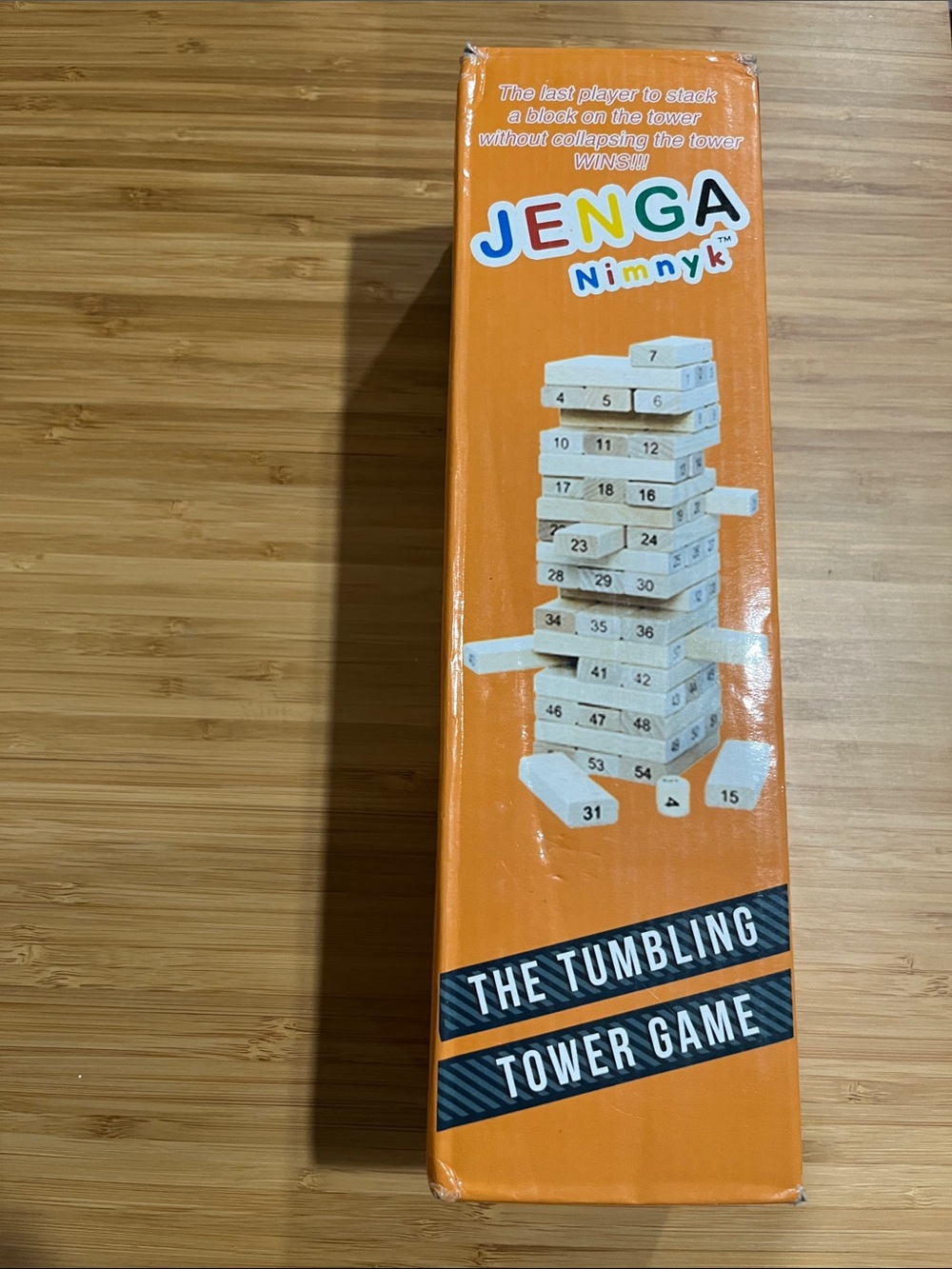 Tumbling Tower Game - Orange